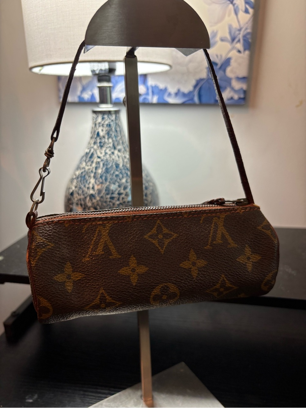 Rare Vintage 1970s Louis Vuitton Monogram Mini Papillon Pouch - Picture 4 of 12